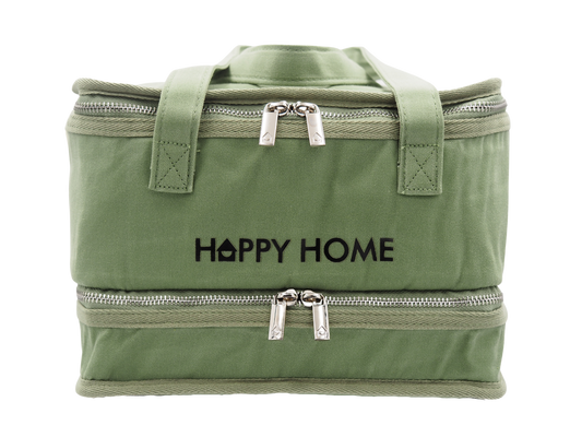 Waxed Canvas Insulated Bag - Eucalyptus